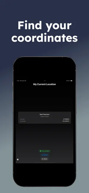 MyLocation: save & share screenshot 1