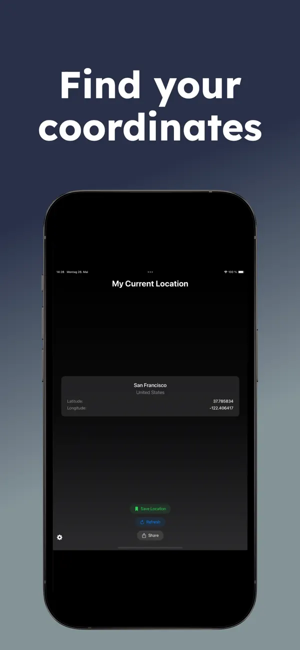 Screenshot #1 pour MyLocation: save & share