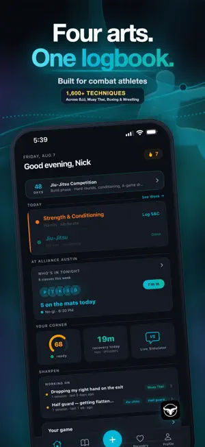 Momentum: BJJ & MMA Tracker screenshot 1