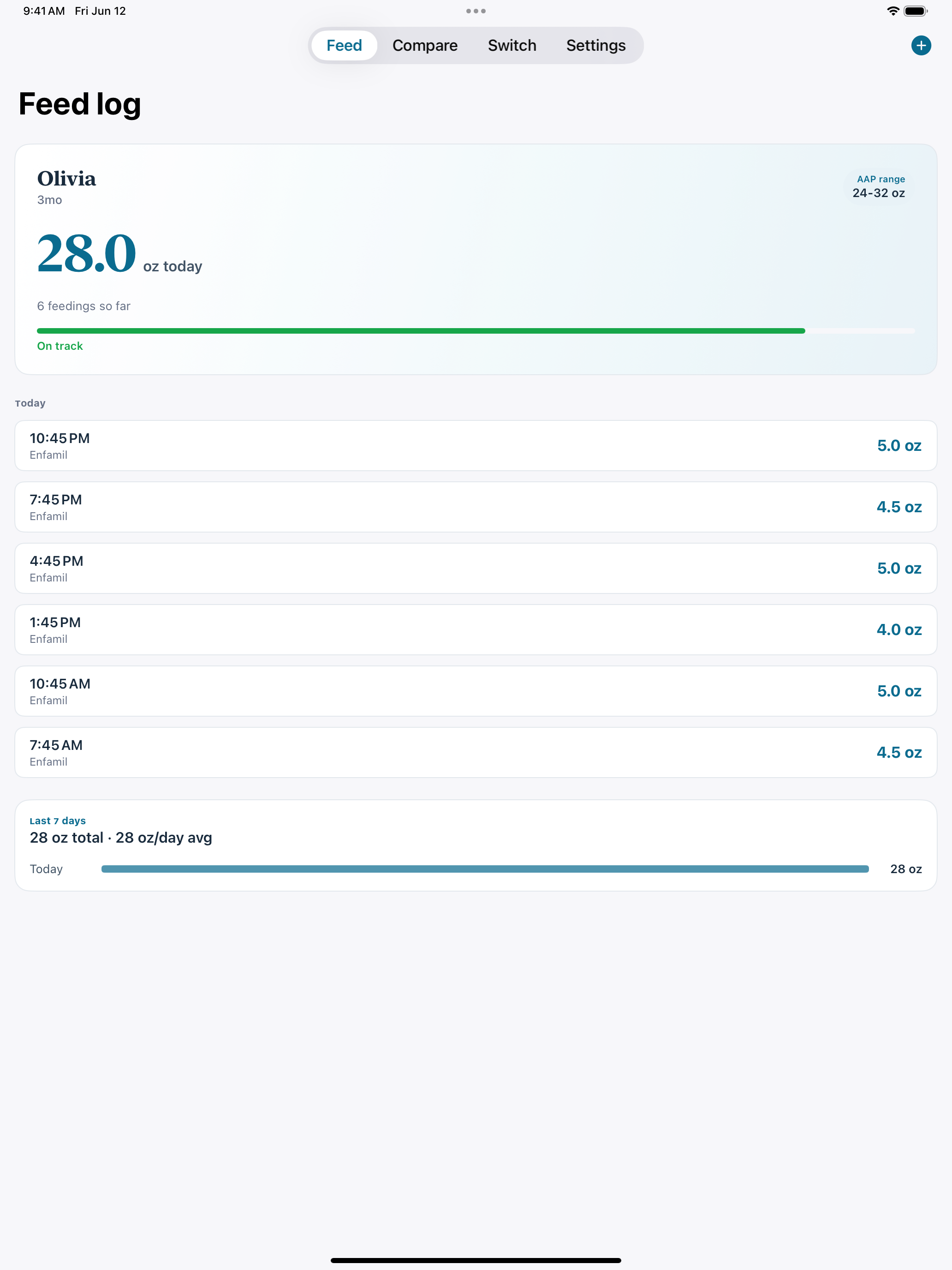 Baby Formula Tracker screenshot 5