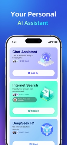 DeepSearch AI - Ask Anything iPhone screenshot
