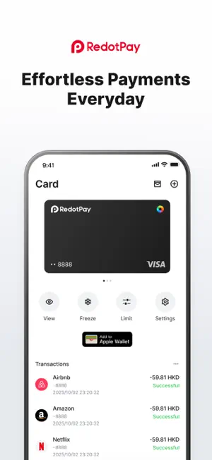 RedotPay: Crypto Card & Pay screenshot 2