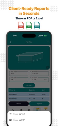 Construction Calculator A1 Pro iPhone screenshot