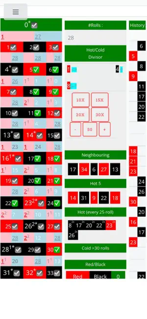 BP Roulette Analyzer Lite screenshot 1