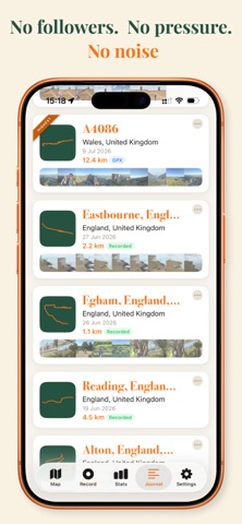 Ayumap - Walk & Journey Map iPhone screenshot