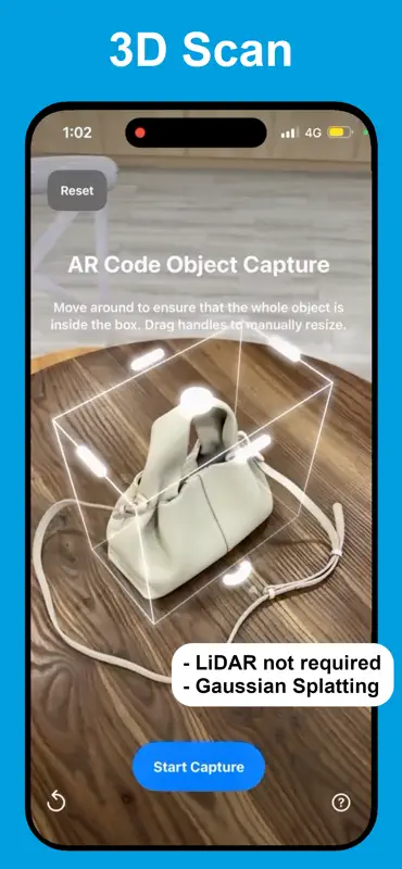 AR Code Object Capture 3D Scan screenshot 1 of 4
