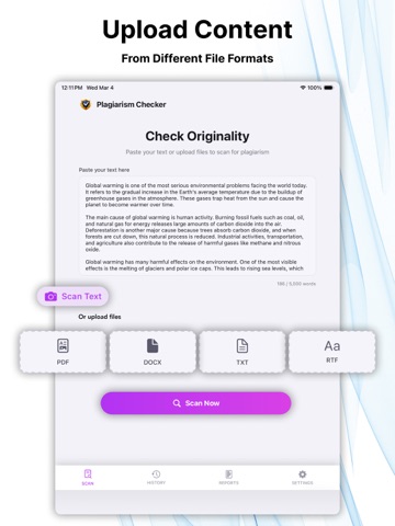 Plagiarism Checker & Detector. iPad screenshot