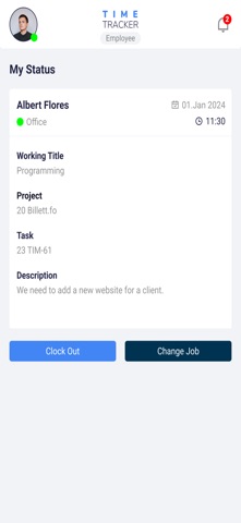 Appnet Timetracker screenshot