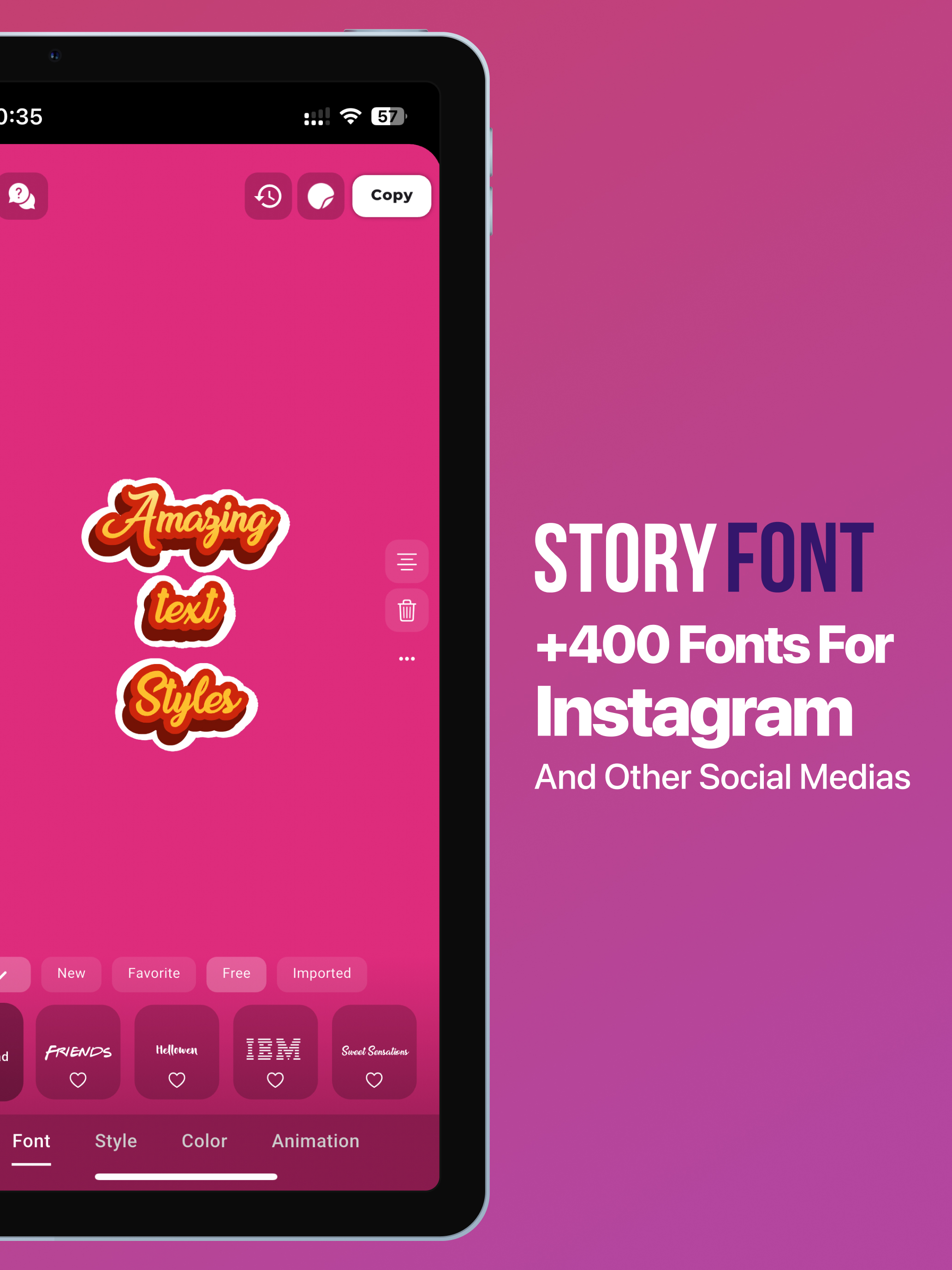 StoryFont for Instagram Story