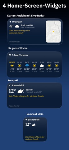 Trockenfenster: Regenradar iPhone screenshot 3