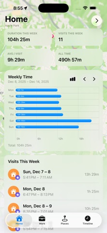 Visited Places Beta screenshot