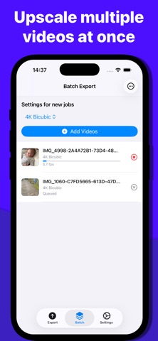 Video Upscaler - 4K & 8K iPhone screenshot