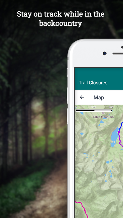 Pacific Crest Trail Closures Screenshot