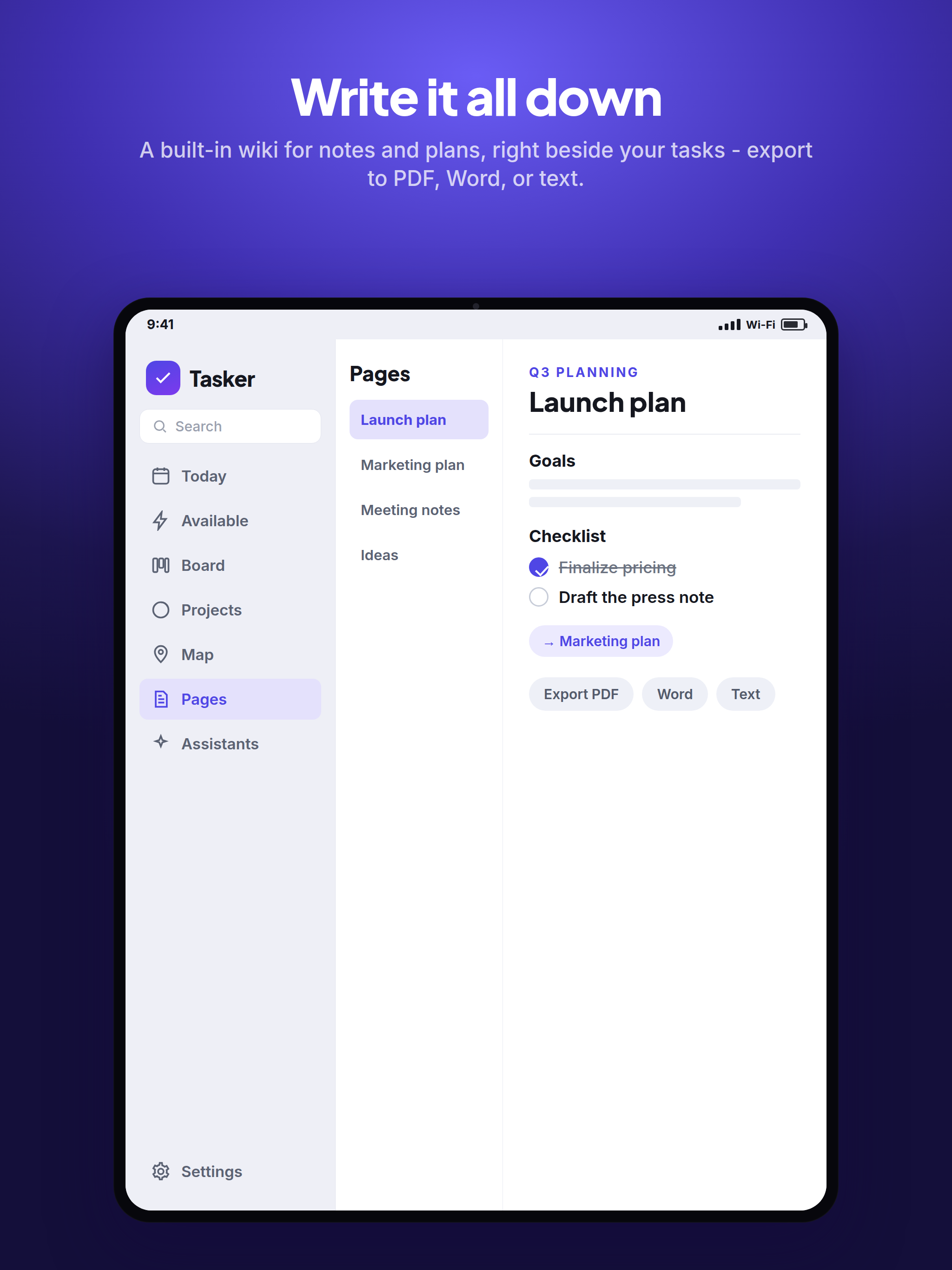 Tasker: Tasks, Plans, AI, Docs screenshot 12