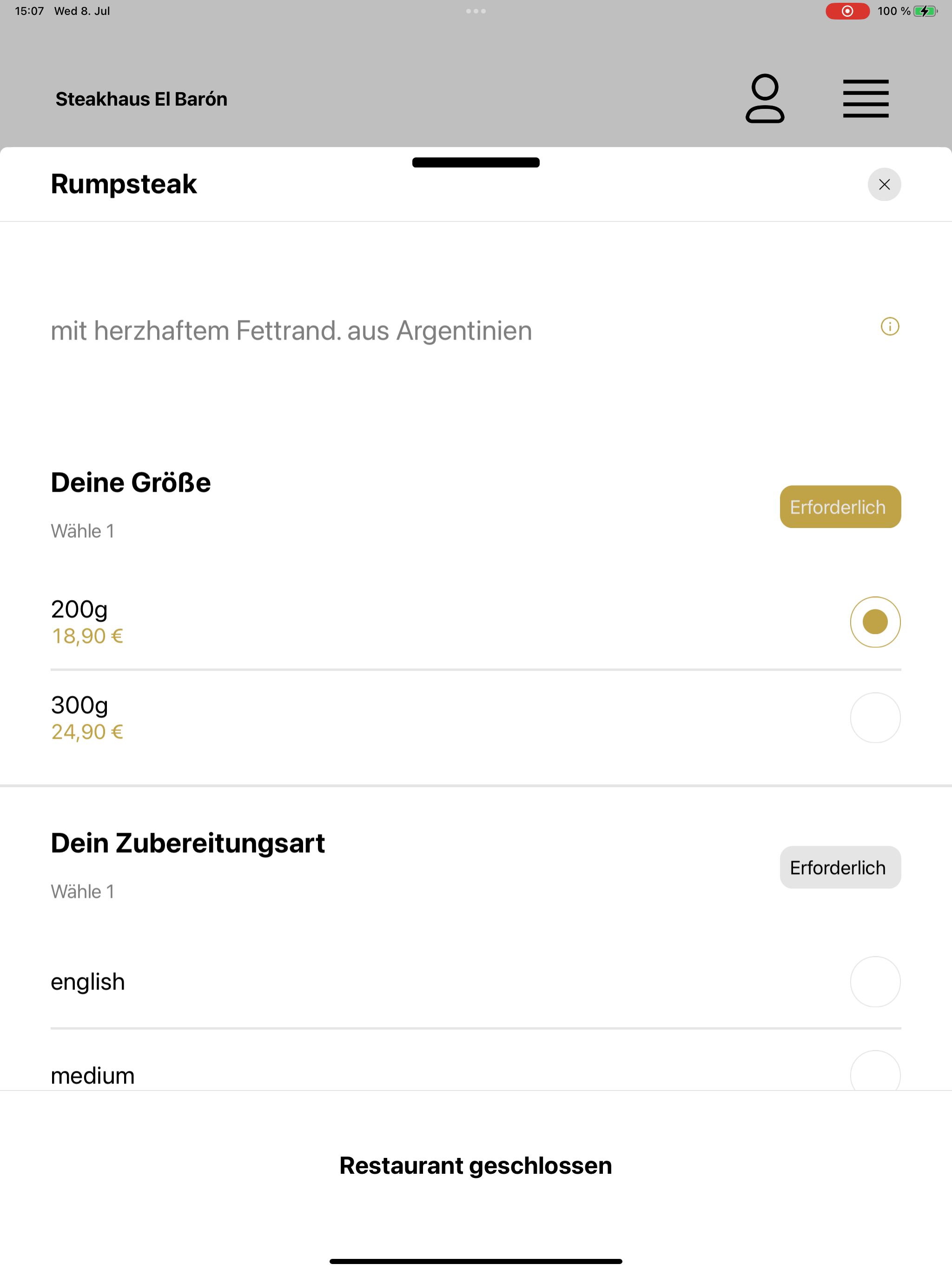 Steakhaus El Barón Potsdam screenshot 14