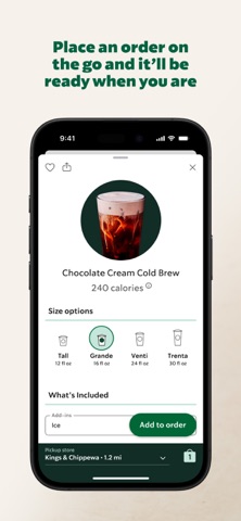 Starbucks App Store preview screenshot 2