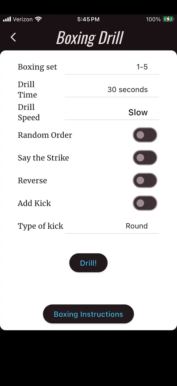 Screenshot #2 pour Boxing Drill Companion