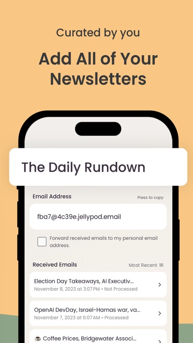 Jellypod AI: Email to Podcasts Screenshot