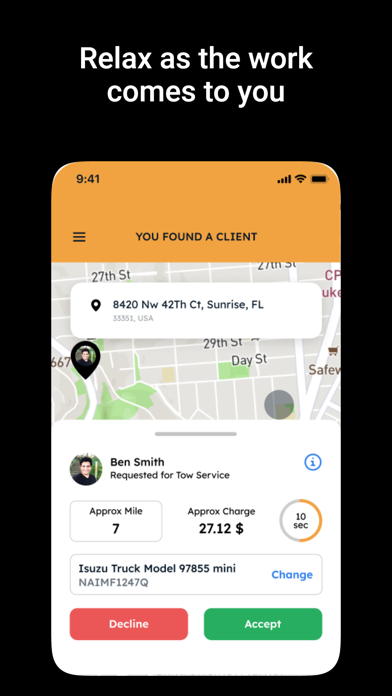 ITOWU - Roadside Services Jobs Screenshot