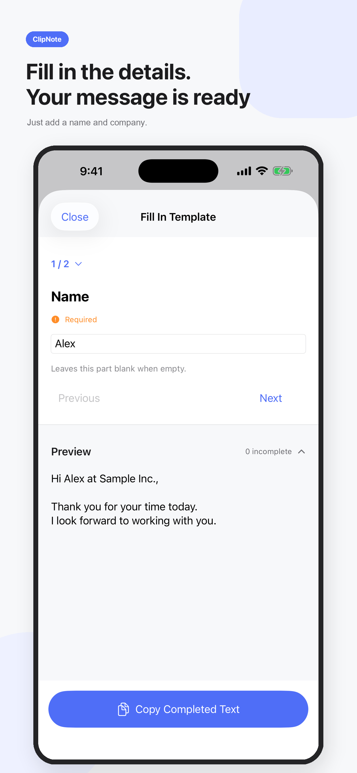 ClipNote Snippets screenshot 2