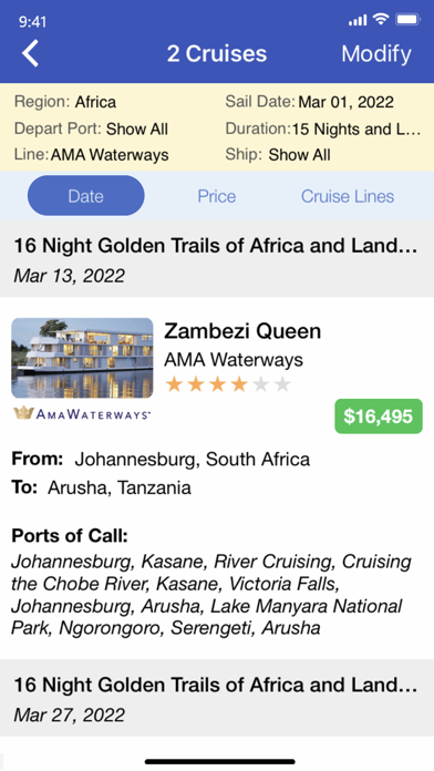 Cruise Finder by iCruise.com Screenshot