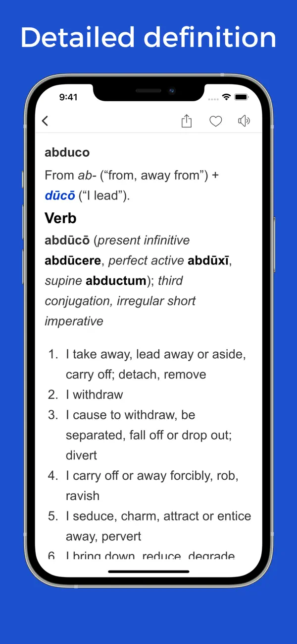 Screenshot #2 pour Latin vocabulary flashcards