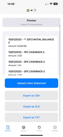 Bank Statement Converter Pro screenshot