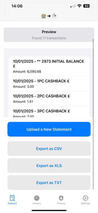 Bank Statement Converter Pro Screenshot 2 of 7