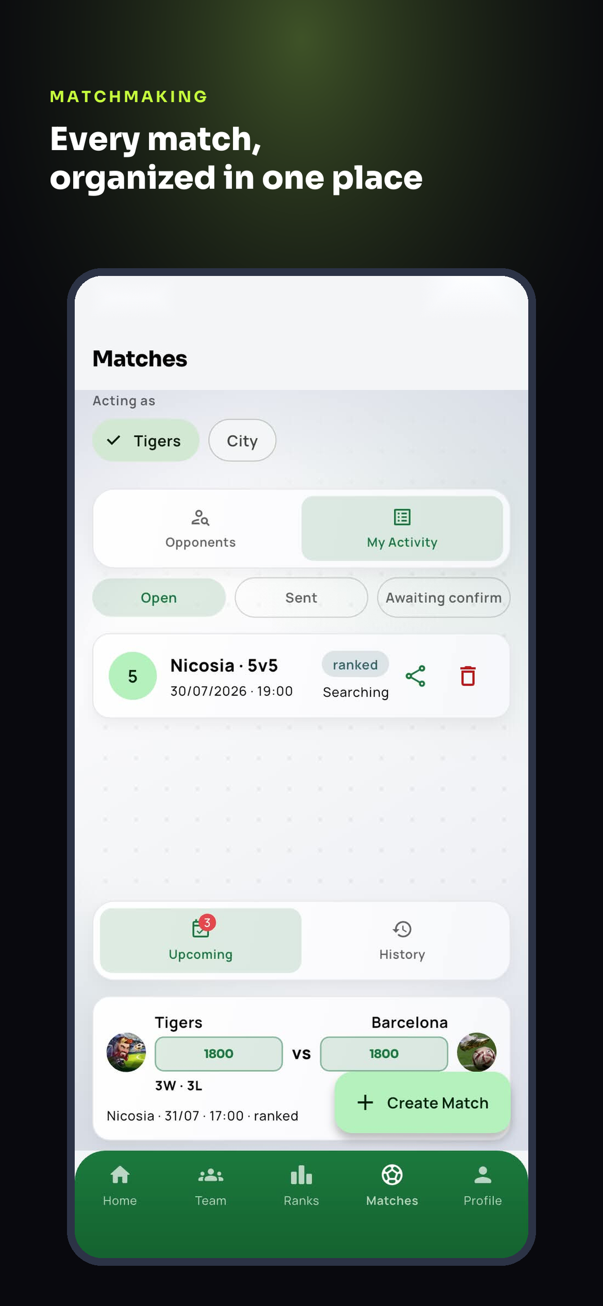 FootRank: 5-a-Side Ranking screenshot 5