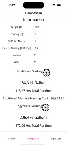 VES-Artex Soaking Calculator screenshot