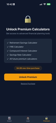 FIRE Financial Calculators Screenshot 6 of 6