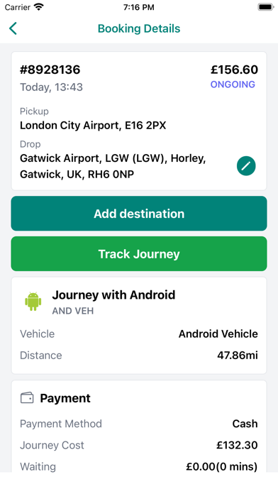 Airport Cars Gatwick Screenshot