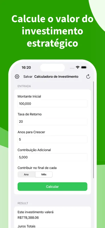 Simulador de investimentos + screenshot 1 of 4