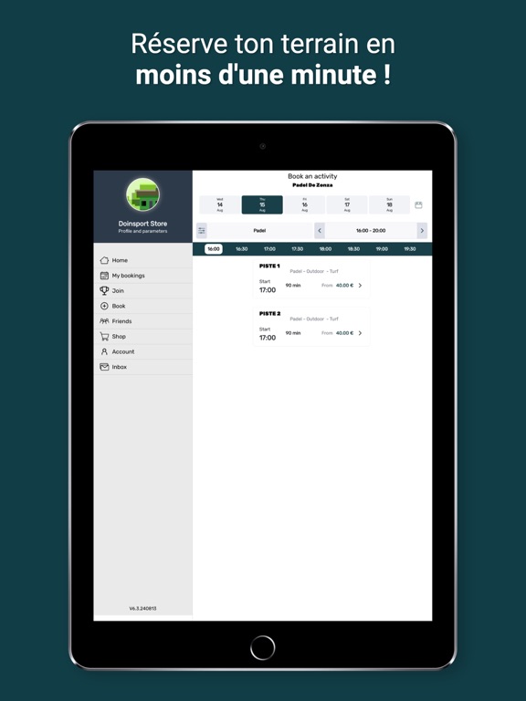 Padel de Zonza iPad screenshot