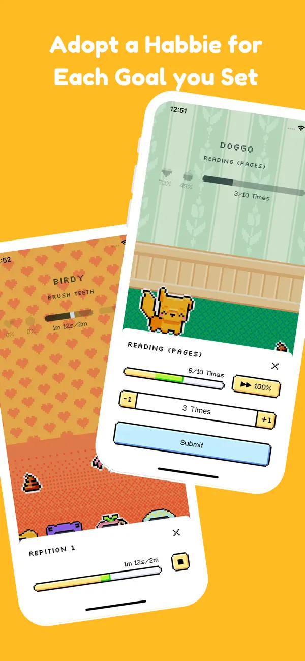 Screenshot #2 pour Habbie: Habit Tracker & Pet