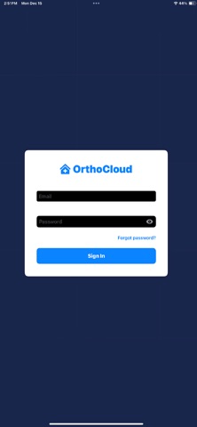 OrthoCloud Structure iPhone screenshot