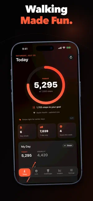 Step Tracker & Goals - StepTok screenshot 1