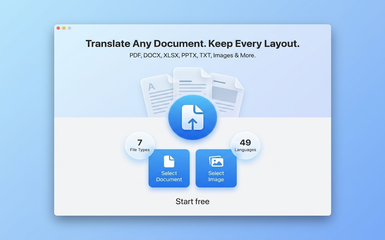 PDFTranslator: Keep Layout