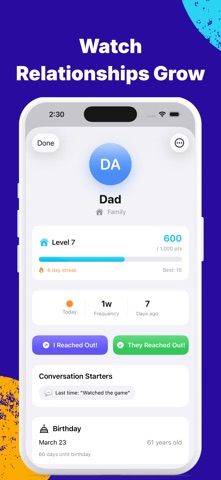 Drift: Relationship Tracker Screenshot 2 of 4