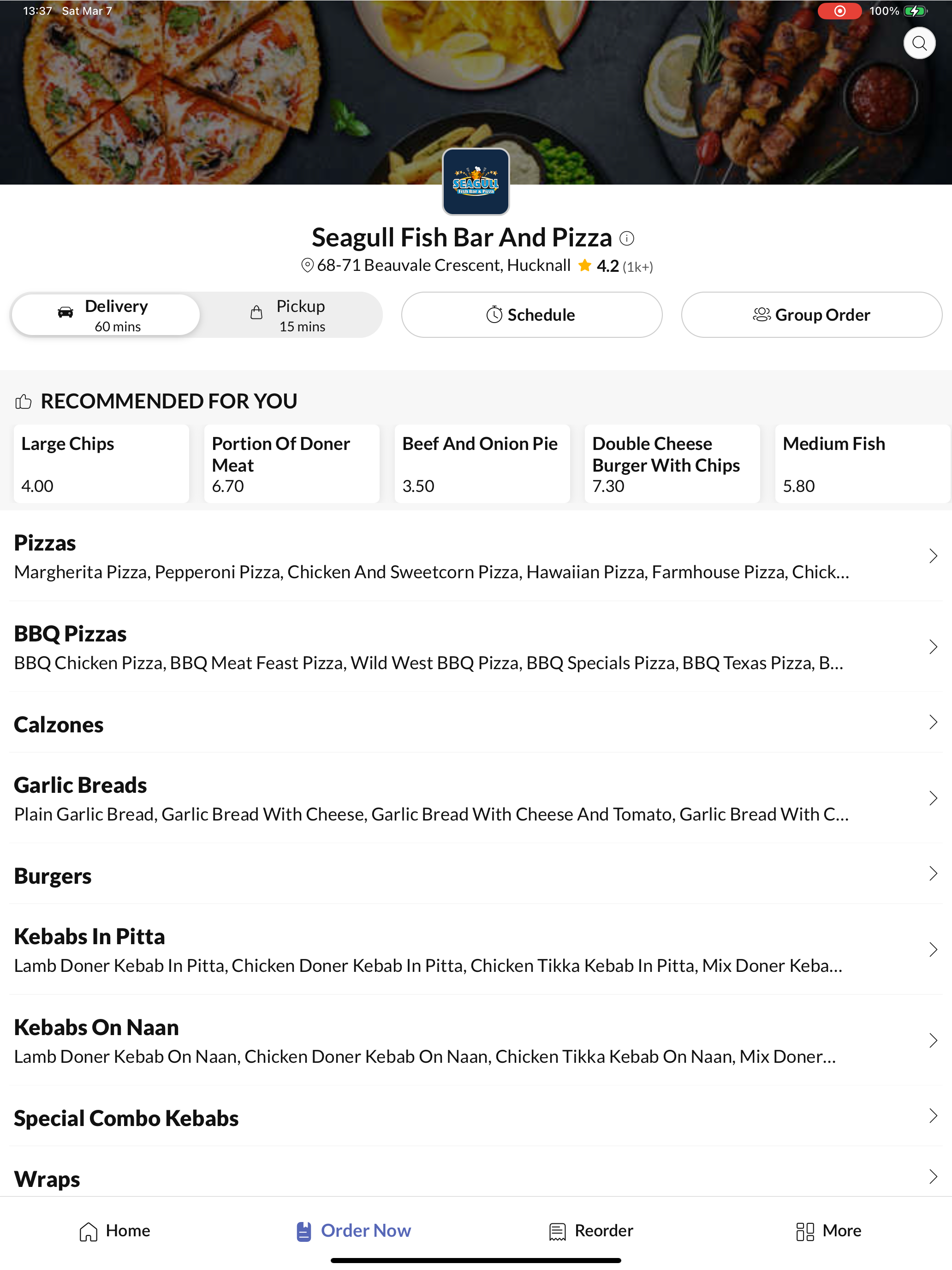 Seagull Fish Bar And Pizza. screenshot 6