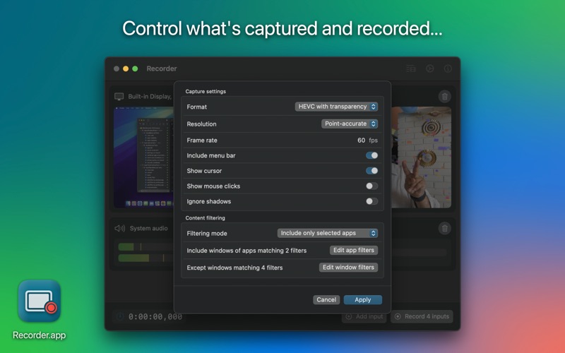 Recorder.app screenshot