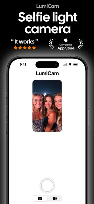 Litty Cam Selfie: LumiCam screenshot 1