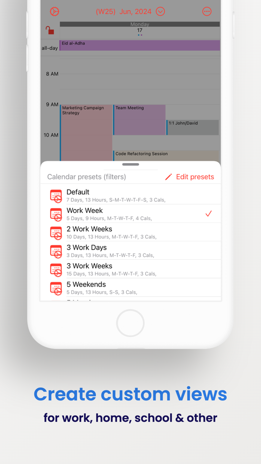 #8. Week Calendar Pro (iOS) 由: Crater Tech LLC