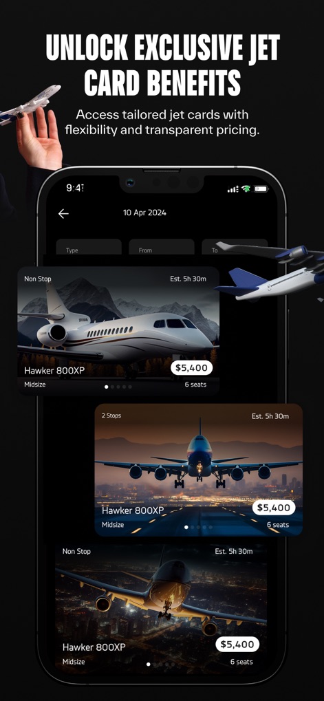 Jettly Private Jet Charter - Travel App | MWM