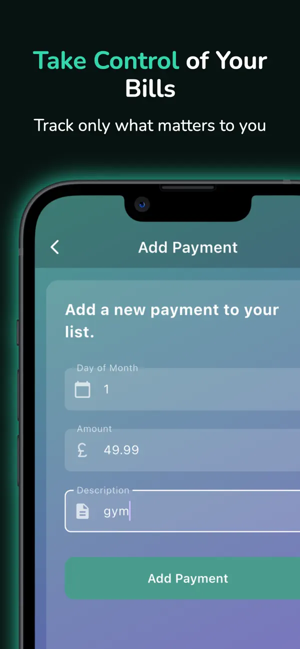 Screenshot #3 pour uBillz: Bill Tracker