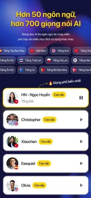 Vbee AIVoice - Text To Speech iPhone screenshot 2