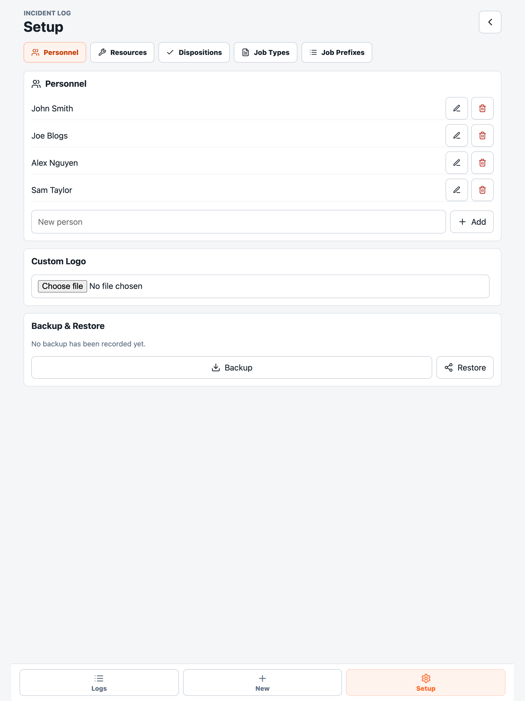Incident Logger screenshot 7