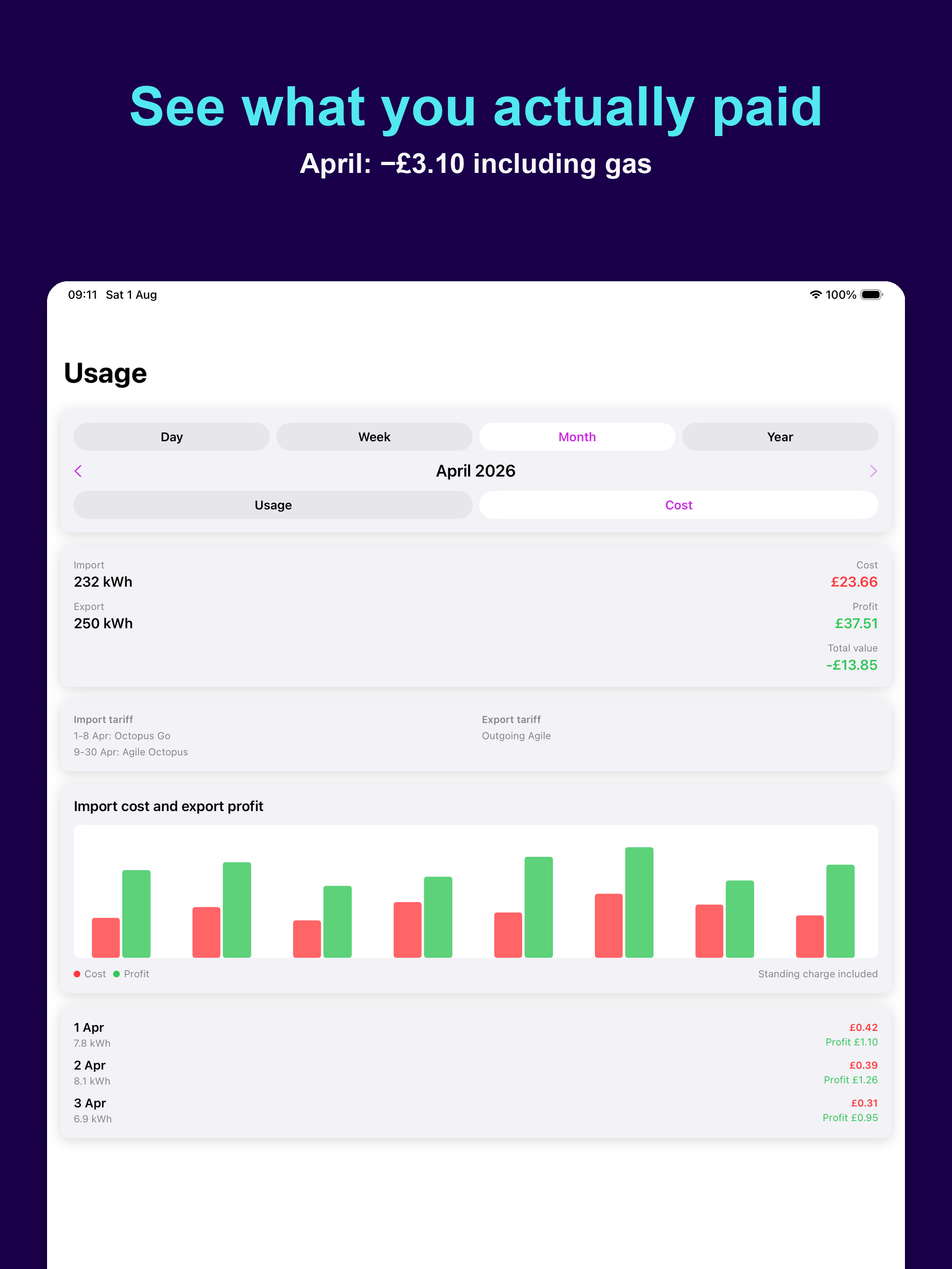 WattSaver for Octopus Energy screenshot 13