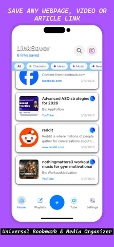 Link Saver: Video Playlists Screenshot 1 of 9
