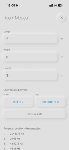 Mak Audio Calculator Screenshot 5 of 7
